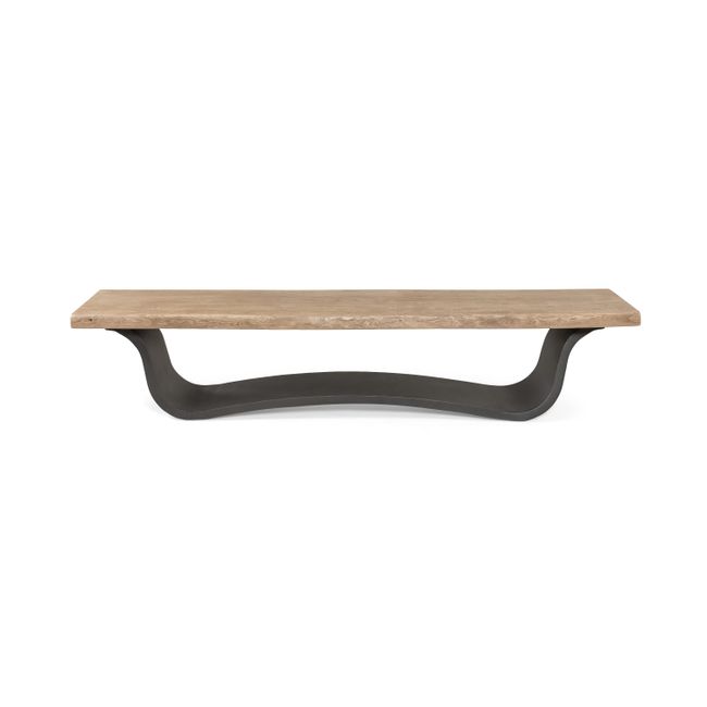 Eetkamerbank ACACIA WAVE - Hout/Metaal