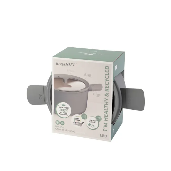 Kookpot LEO BALANCE MM 28 cm - Grijs