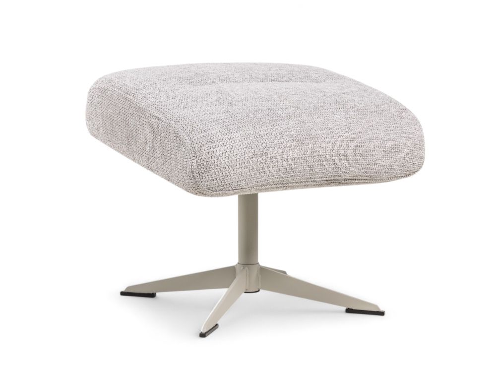 Fauteuil met poef TONALE - Kiezel / Silk Grey XOO 52517-KIE