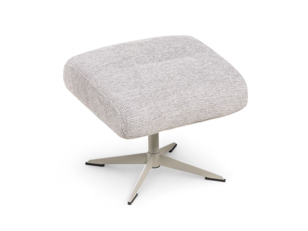Fauteuil met poef TONALE - Kiezel / Silk Grey XOO 52517-KIE