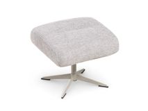 Fauteuil met poef TONALE - Kiezel / Silk Grey XOO 52517-KIE