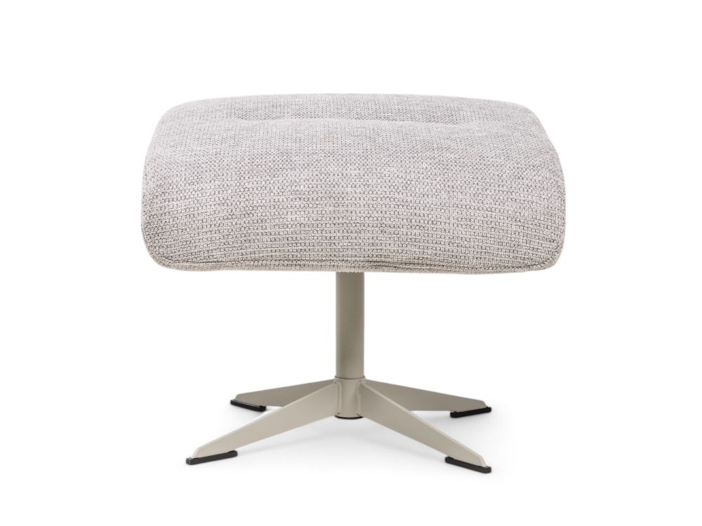 Fauteuil met poef TONALE - Kiezel / Silk Grey XOO 52517-KIE