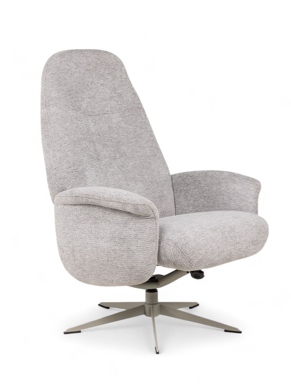 Fauteuil met poef TONALE - Kiezel / Silk Grey XOO 52517-KIE