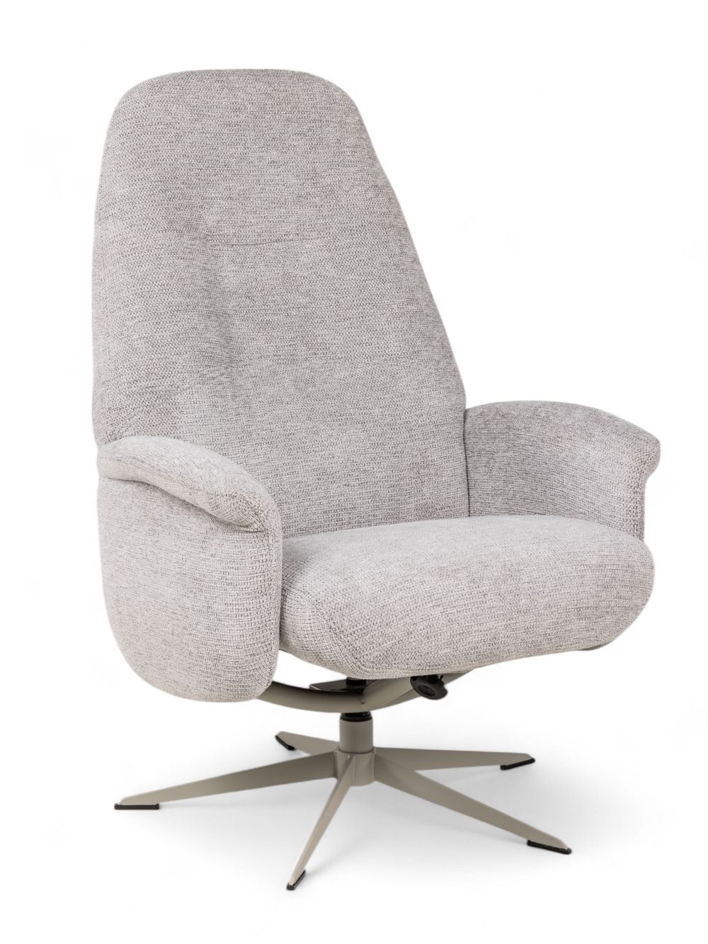 Fauteuil met poef TONALE - Kiezel / Silk Grey XOO 52517-KIE