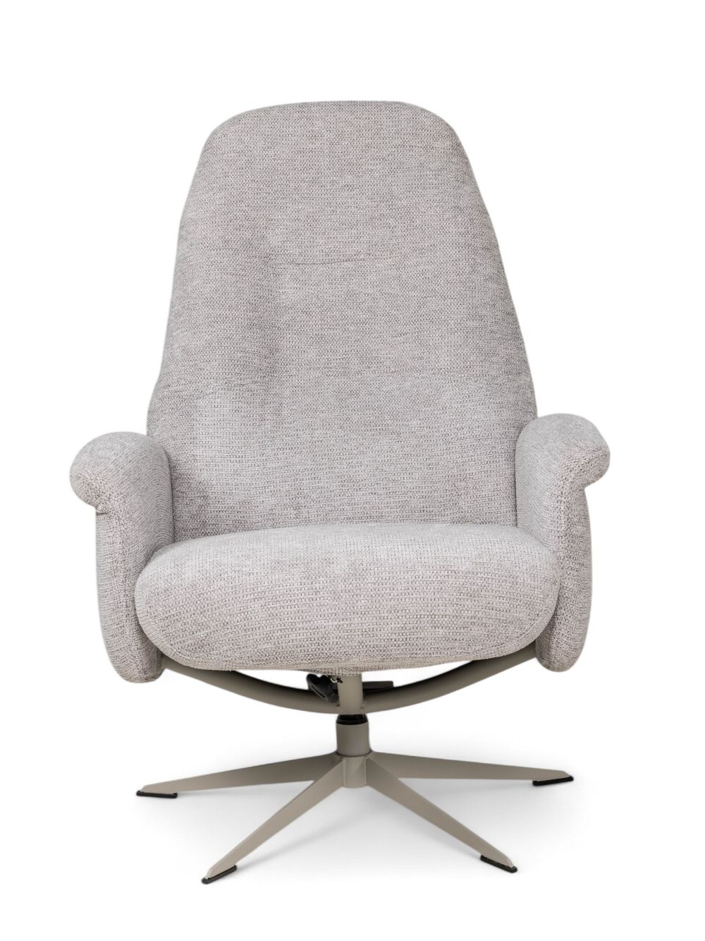 Fauteuil met poef TONALE - Kiezel / Silk Grey XOO 52517-KIE