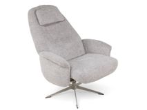 Fauteuil met poef TONALE - Kiezel / Silk Grey XOO 52517-KIE