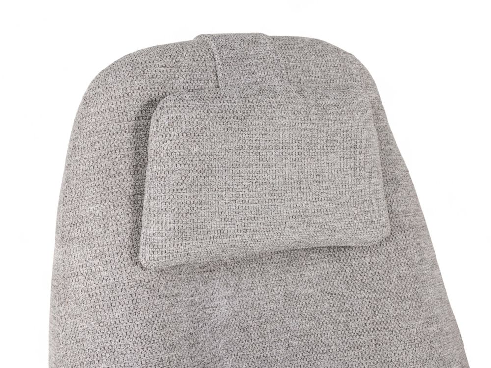 Fauteuil met poef TONALE - Kiezel / Silk Grey XOO 52517-KIE