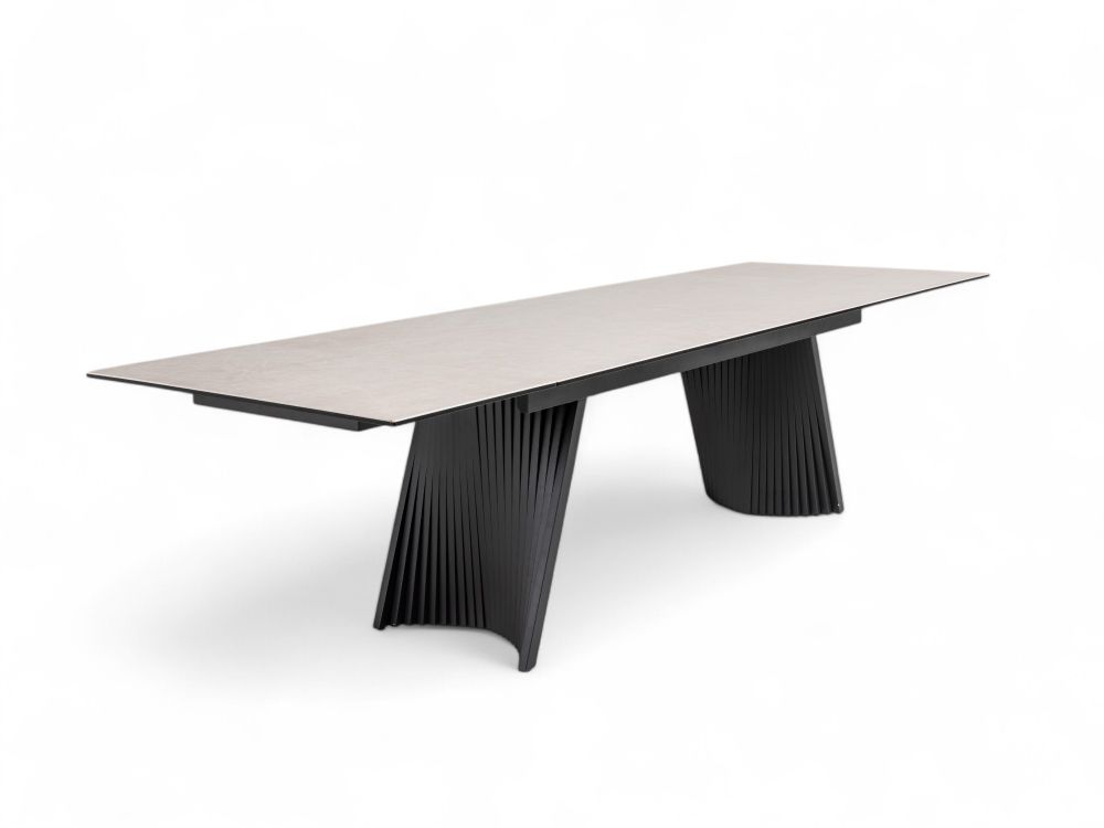 Uitschuifbare eetkamertafel CERATA - Keramiek Trav DEZ-68-000013