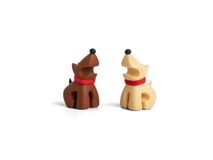 Set 2x lepelhouders BEST BUDDIES - Bruin / Beige ABD OT937