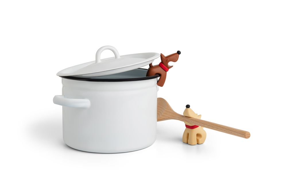 Set 2x lepelhouders BEST BUDDIES - Bruin / Beige ABD OT937