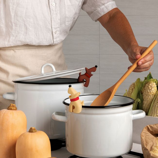 Set 2x lepelhouders BEST BUDDIES - Bruin / Beige