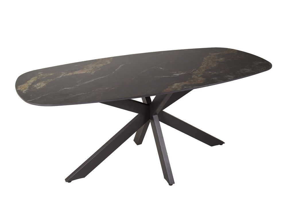 Eetkamertafel SPIDER - Keramiek Zwart ZLS 4560-86