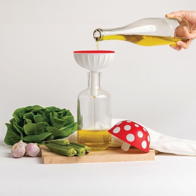 Trechter MAGIC MUSHROOM XL - Rood / Wit