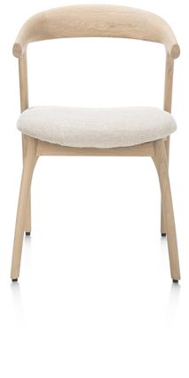 Eetkamerstoel BELLAMI - Massief eikenhout/Wit HEH 48700-CRE