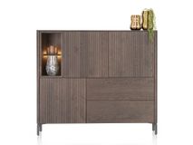 Wandkast TRENTON - Donker eikenfineer XOO 52283CLA