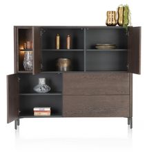 Wandkast TRENTON - Donker eikenfineer XOO 52283CLA