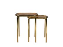 Set van 2 bijzettafels BANDHU - Goud ZVR 2300240
