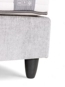 Boxspringset met matras VENUS - Lichtgrijs C-SFD-59-28-BX1820-G250