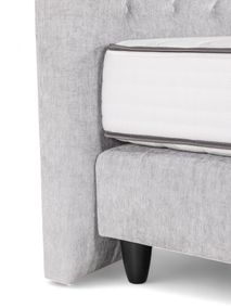 Boxspringset met matras VENUS - Lichtgrijs C-SFD-59-28-BX1820-G250