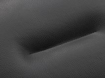 Relaxfauteuil en voetbank TIMEOUT - Zwart leder/Wa C-CFM-16-001-F2514-89