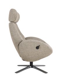 Relaxfauteuil met voetbank GLOBE - Grijs C-CFM-5-001-M1490-63