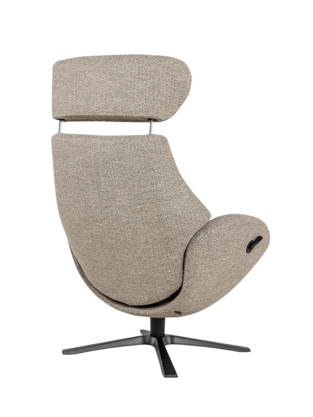 Relaxfauteuil met voetbank GLOBE - Grijs C-CFM-5-001-M1490-63