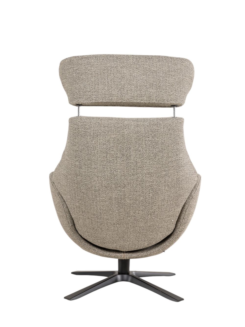 Relaxfauteuil met voetbank GLOBE - Grijs C-CFM-5-001-M1490-63