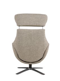 Relaxfauteuil met voetbank GLOBE - Grijs C-CFM-5-001-M1490-63