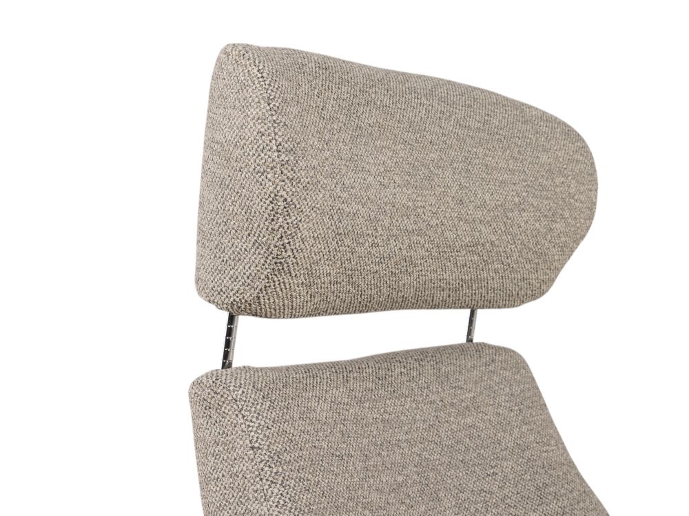 Relaxfauteuil met voetbank GLOBE - Grijs C-CFM-5-001-M1490-63