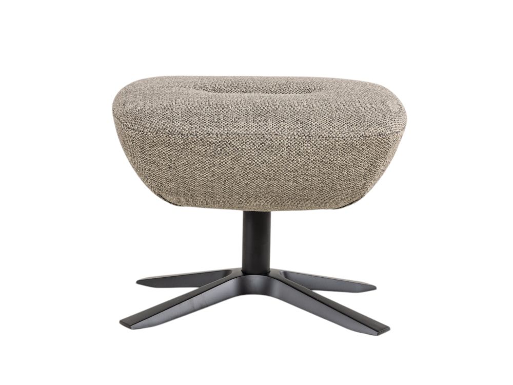 Relaxfauteuil met voetbank GLOBE - Grijs C-CFM-5-001-M1490-63