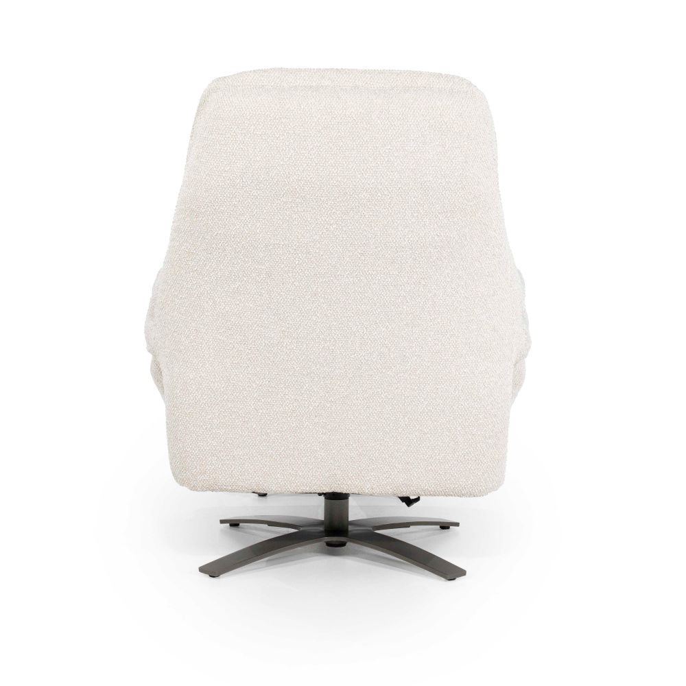 Fauteuil met voetbank CALEB - Beige ELO 96168