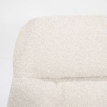 Fauteuil met voetbank CALEB - Beige ELO 96168