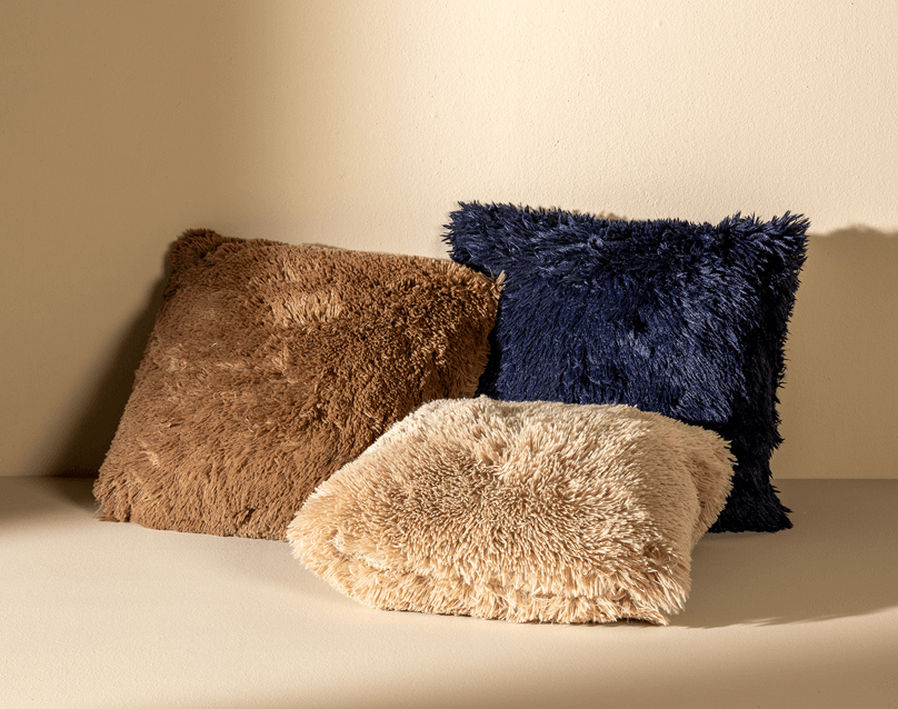 Sierkussen FLUFFY 45x45 - Merlot