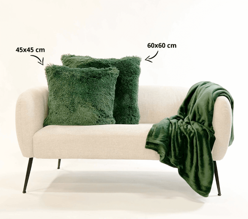 Sierkussen FLUFFY 45x45 - Tobacco Brown RGN SKFLUF45GRO