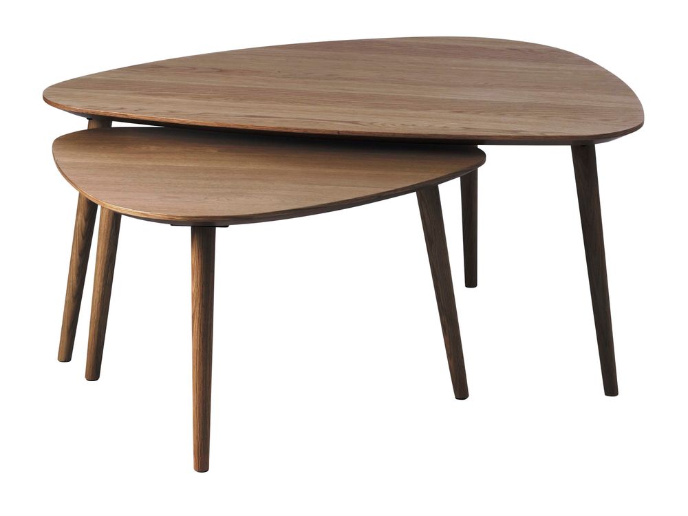 Set van 2 salontafels ADDA - Smoked Oak UNI-4-001-SMO