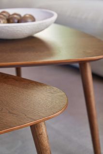 Set van 2 salontafels ADDA - Smoked Oak UNI-4-001-SMO