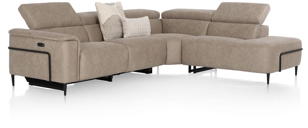 Hoekzetel met elektr. relax DOLCEDO - Beige HEH-370-HKTZ-ORB