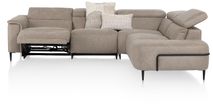 Hoekzetel met elektr. relax DOLCEDO - Beige HEH-370-HKTZ-ORB