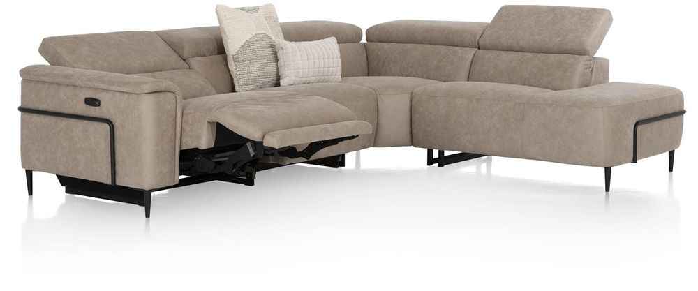 Hoekzetel met elektr. relax DOLCEDO - Beige HEH-370-HKTZ-ORB