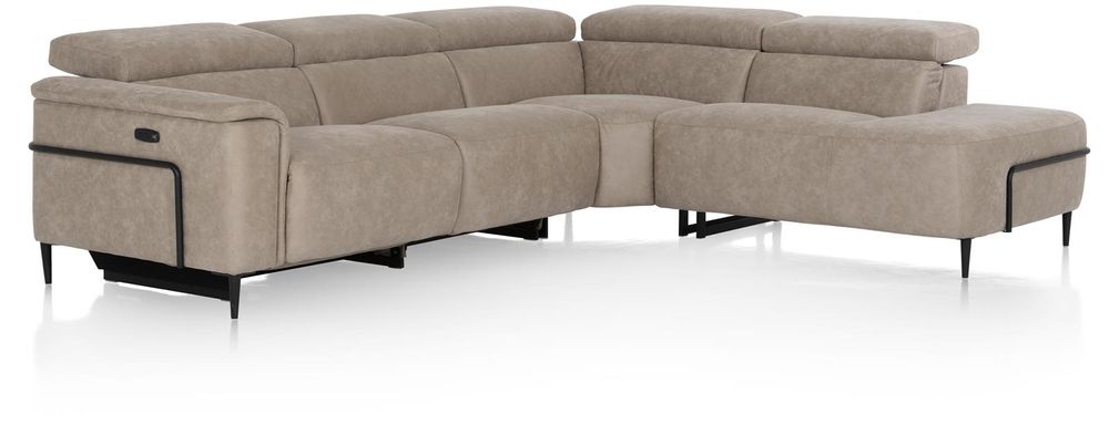 Hoekzetel met elektr. relax DOLCEDO - Beige HEH-370-HKTZ-ORB