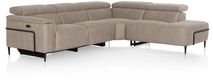 Hoekzetel met elektr. relax DOLCEDO - Beige HEH-370-HKTZ-ORB