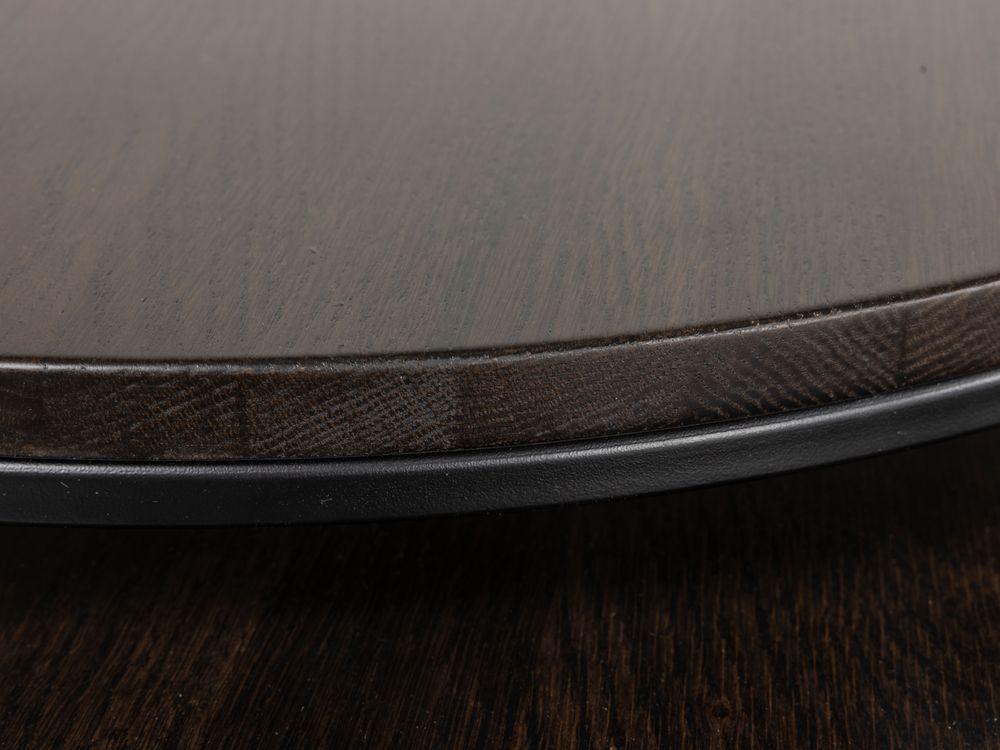 Set van 2 ronde salontafels GLASGOW - Smoked Oak FDF-18-000087