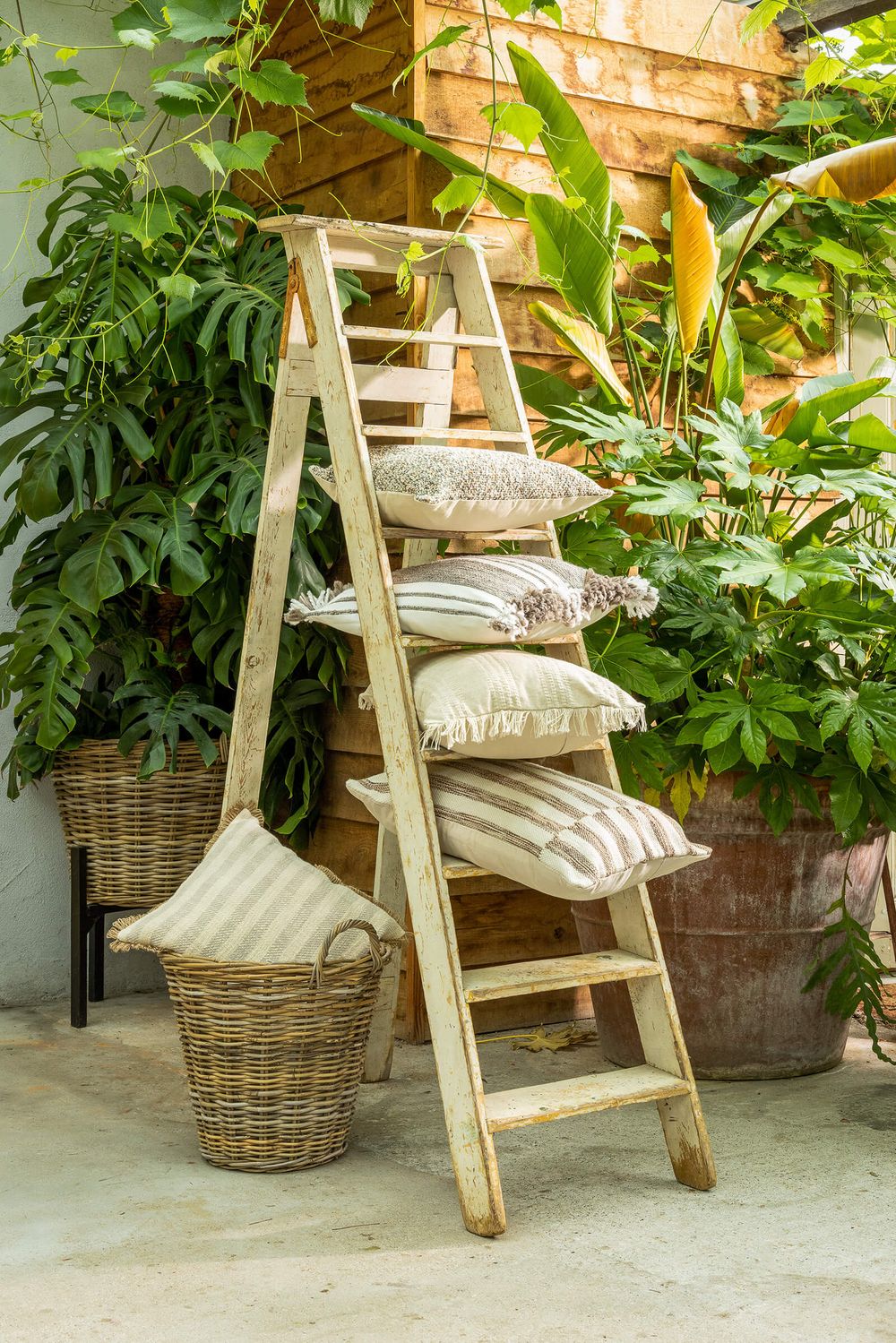 Sierkussen ANDREAS 40x60 - Wit/Bruin RGN DDL0222102434