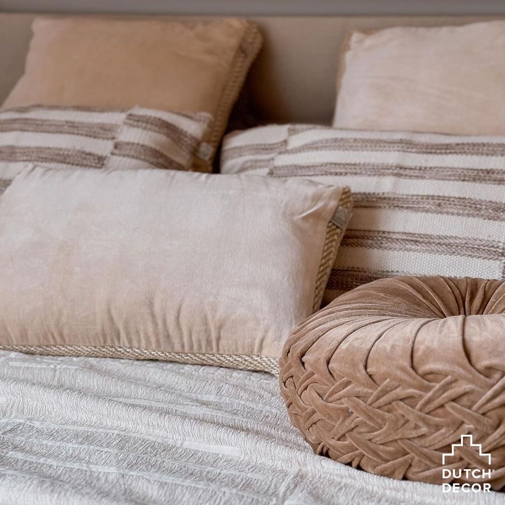 Sierkussen ANDREAS 40x60 - Wit/Bruin RGN DDL0222102434