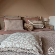 Sierkussen ANDREAS 40x60 - Wit/Bruin RGN DDL0222102434