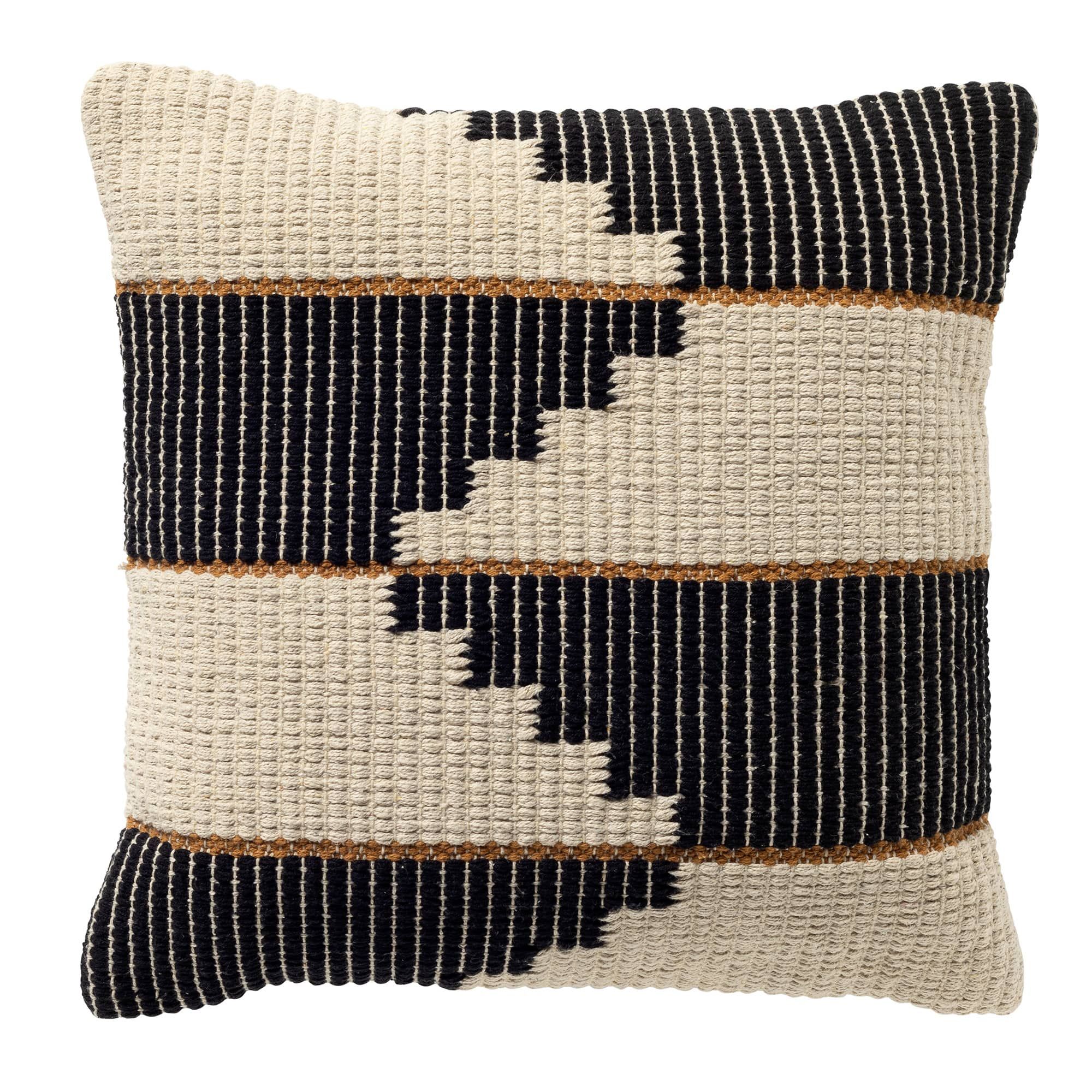 Sierkussen VINCE 45x45 - Zwart/Wit RGN DDL0222002702