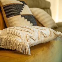 Sierkussen VINCE 45x45 - Zwart/Wit RGN DDL0222002703