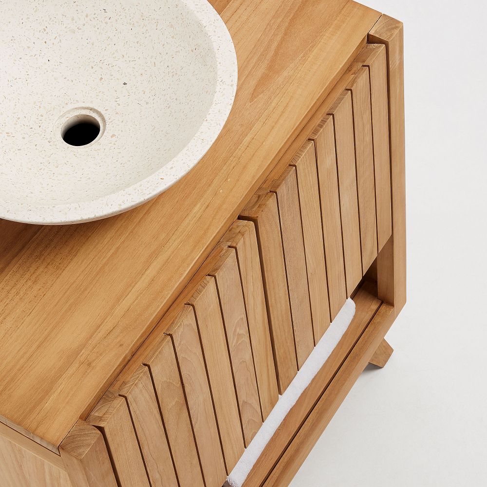 Badkamermeubel KUVENI - Massief Teakhout KAV SN001M47