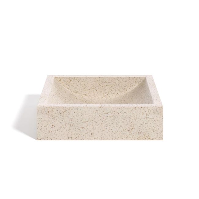 Waskom DELINA - Wit Terrazzo