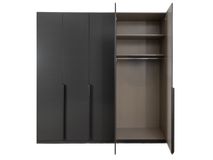 Draaideurkast 5 deurs QUADRA SPIN - Zwart C-RCH-69-KAST1-GRM